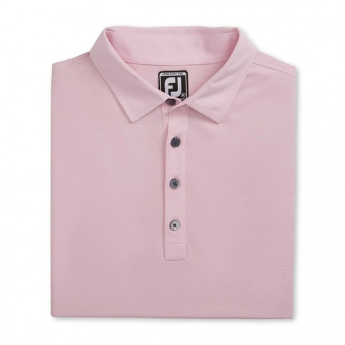 Footjoy Atletiske Fit Lisle End-On-End Self Collar Skjorte Herre Rosa Hvite | NO-58AEDV