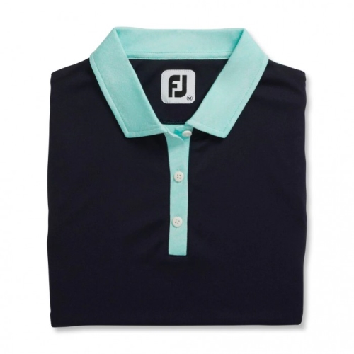 Footjoy Ermeløse Jacquard Back Skjorte Dame Marineblå | NO-65KAQM