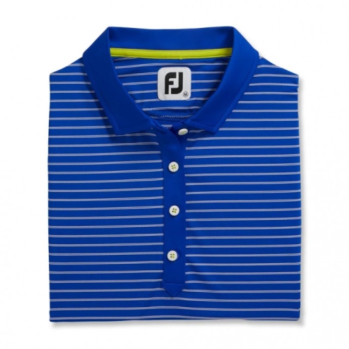 Footjoy Ermeløse Pinstripe Skjorte Dame Cobalt | NO-45MBIS