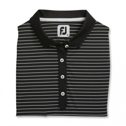 Footjoy Ermeløse Pinstripe Skjorte Dame Svarte | NO-95TCEP