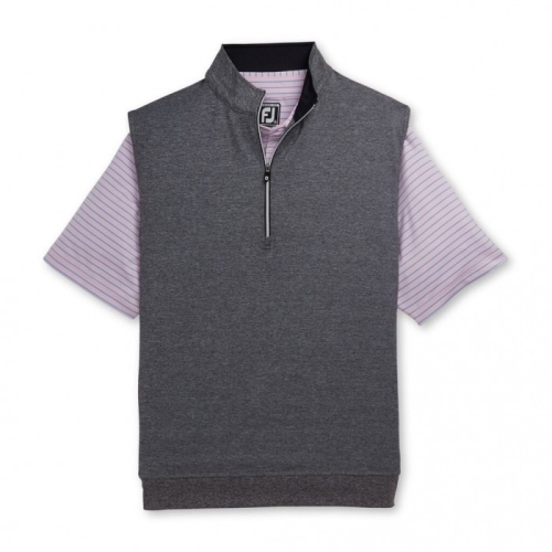 Footjoy Half-Zip Vest Herre Charcoal Heather | NO-86AISQ