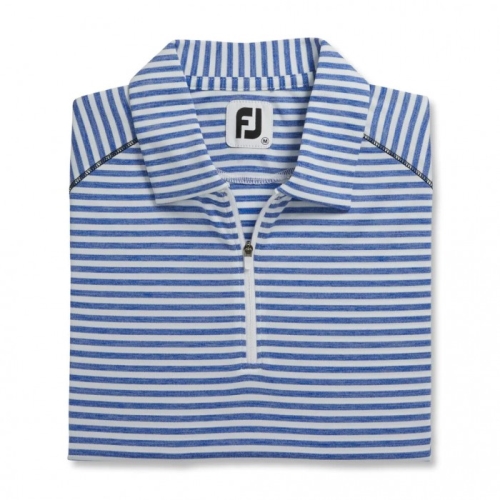 Footjoy Heather Stripe Skjorte Dame Cobalt | NO-60FKMA