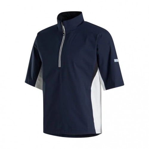 Footjoy HydroLite Kort Sleeve Skjorte Herre Marineblå Hvite Svarte | NO-05FVJG