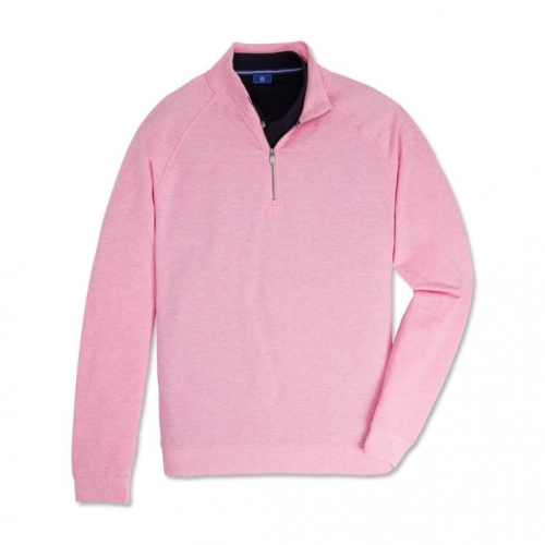 Footjoy Jersey Fleece Quarter-Zip Jakke Herre Rosa | NO-74PFGN