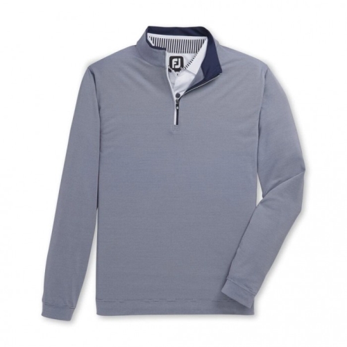 Footjoy Lette Quarter-Zip Jakke Herre Marineblå Hvite | NO-86CZWV