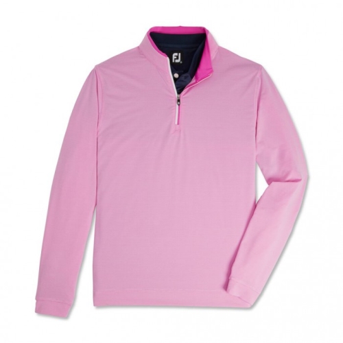 Footjoy Lette Quarter-Zip Jakke Herre Rosa Hvite | NO-89BDEO