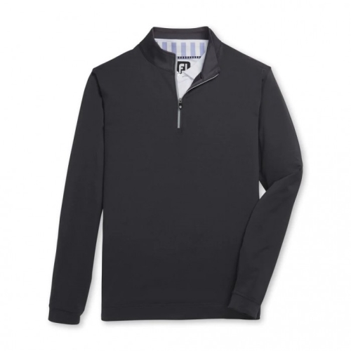 Footjoy Lette Quarter-Zip Jakke Herre Svarte | NO-03ZUXY