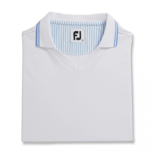 Footjoy Limited Edition Open Collar Skjorte Dame Hvite | NO-49XBVA