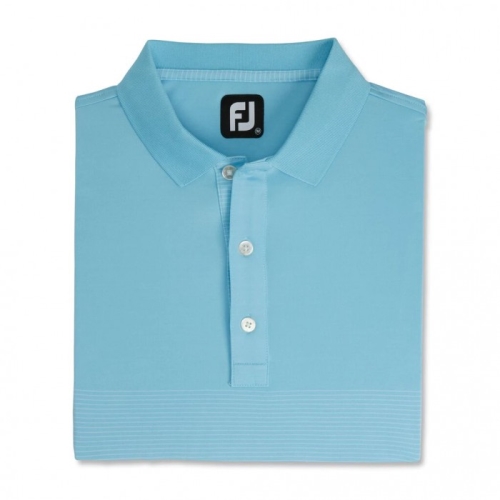 Footjoy Lisle Engineered Pin Stripe Self Collar Skjorte Herre Lyse Blå Hvite | NO-91HMJZ