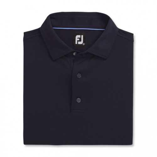 Footjoy Performance Stretch Pique Solid Self Collar Skjorte Herre Marineblå | NO-85DAMF