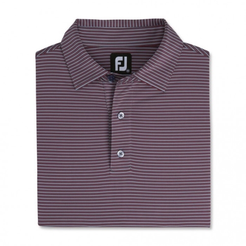 Footjoy Pin Stripe Lisle Self Collar Skjorte Herre Grå | NO-27GNCM