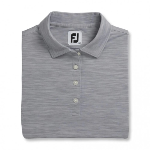 Footjoy ProDry Interlock Self Collar Skjorte Dame Space Dye Charcoal | NO-81BDAR