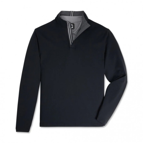 Footjoy Quarter-Zip Jakke Herre Svarte | NO-37EAGL