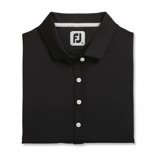 Footjoy Solid Lisle Self Collar Skjorte Dame Svarte | NO-81DLOA