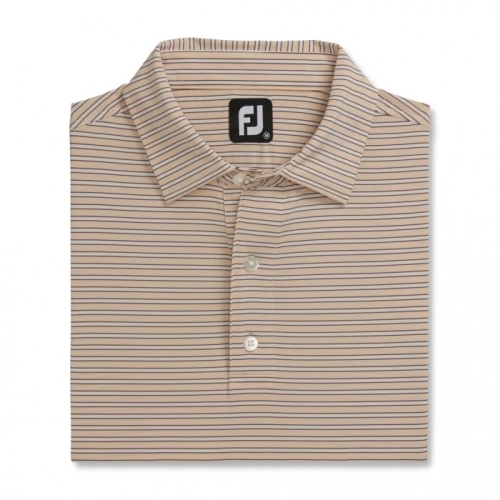 Footjoy Stretch Lisle Pinstripe Skjorte Herre Hvite | NO-69YEQO