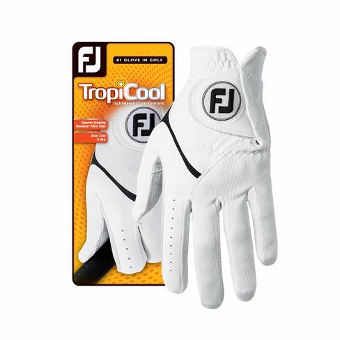 Footjoy TropiCool Golfhansker Herre Hvite | NO-89UCFO