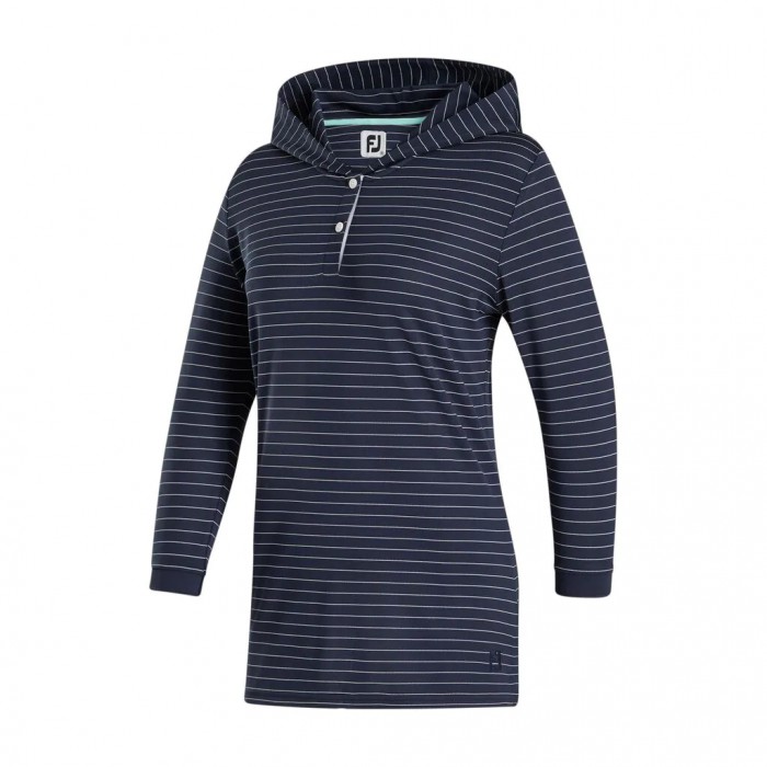 Footjoy 3/4 Sleeve Pinstripe Hettegensere Dame Marineblå | NO-04EIHT