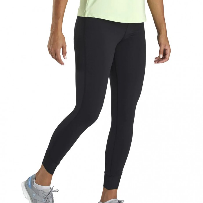 Footjoy Ankle Length Rib Block Leggings Dame Svarte | NO-12KLXJ