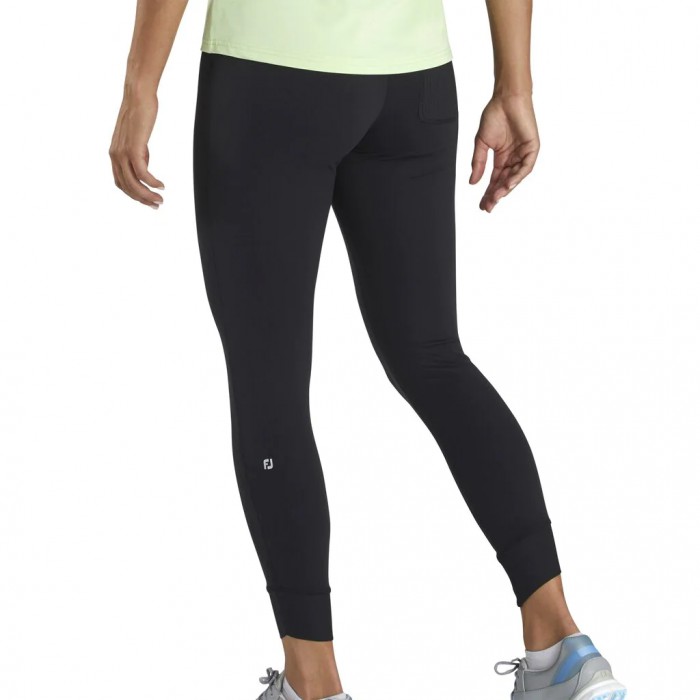 Footjoy Ankle Length Rib Block Leggings Dame Svarte | NO-12KLXJ