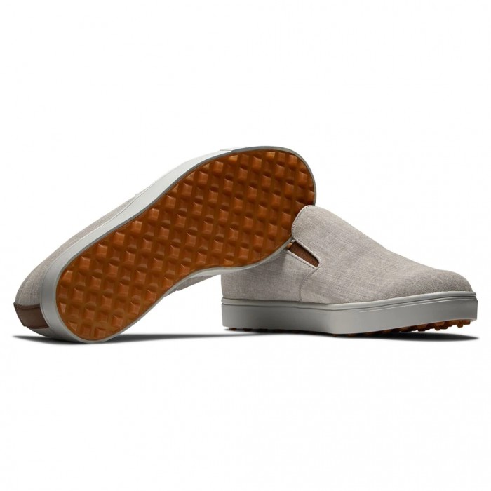 Footjoy Club Vanlige Slip On Herre Hvite Sølv | NO-69CGWN