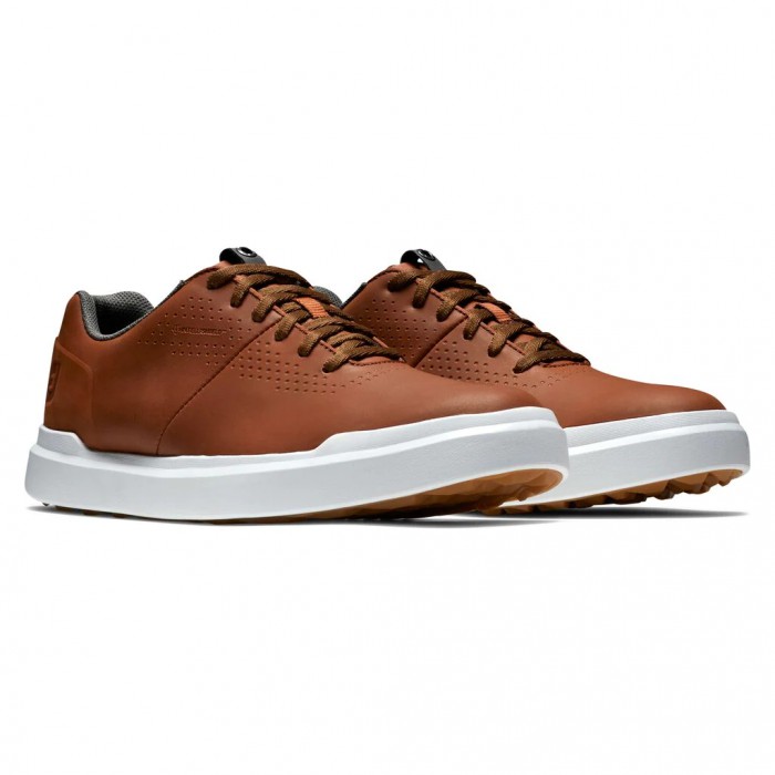 Footjoy Contour Vanlige Spikeless Golfsko Herre Brune | NO-15AFJB