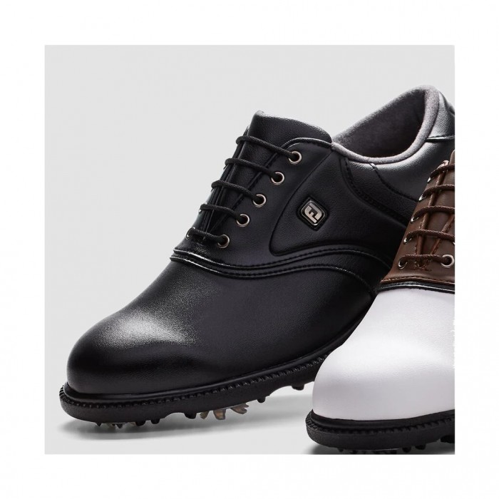 Footjoy FJ Original Spikes Golfsko Herre Svarte | NO-23UOGZ