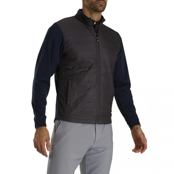 Footjoy Full-Zip Hybrid Jacket Jakke Herre Marineblå | NO-56UNSV