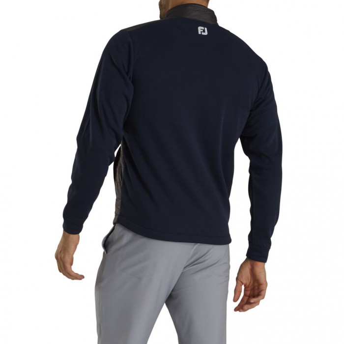 Footjoy Full-Zip Hybrid Jacket Jakke Herre Marineblå | NO-56UNSV