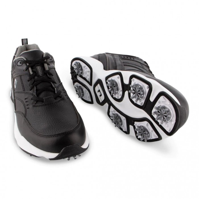 Footjoy Golf Sneaker Spikes Golfsko Herre Svarte | NO-34JZXV