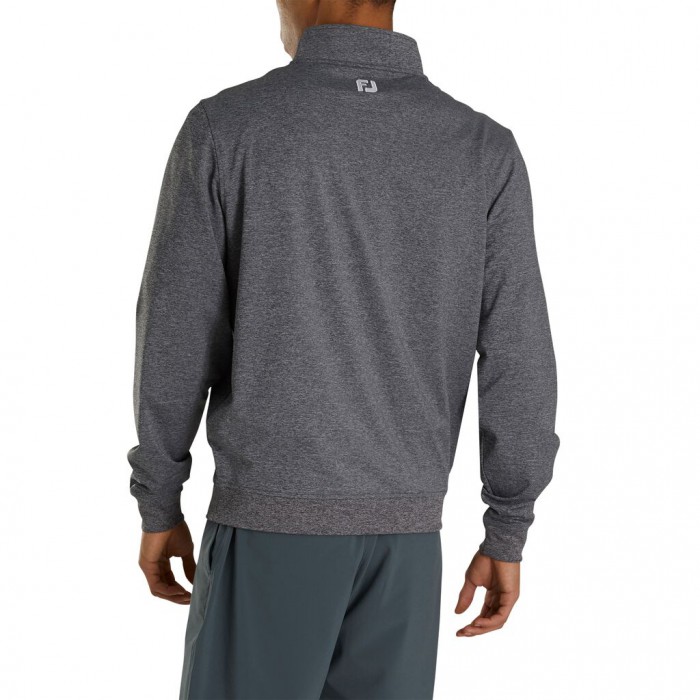 Footjoy Half-Zip Sweatshirt Herre Heather Charcoal | NO-94YMJQ