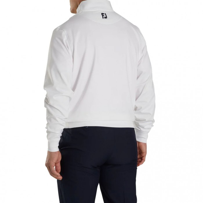 Footjoy Half-Zip Sweatshirt Herre Hvite | NO-09GPVR