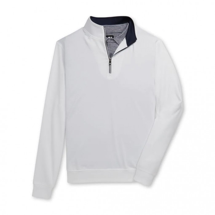 Footjoy Half-Zip Sweatshirt Herre Hvite | NO-09GPVR