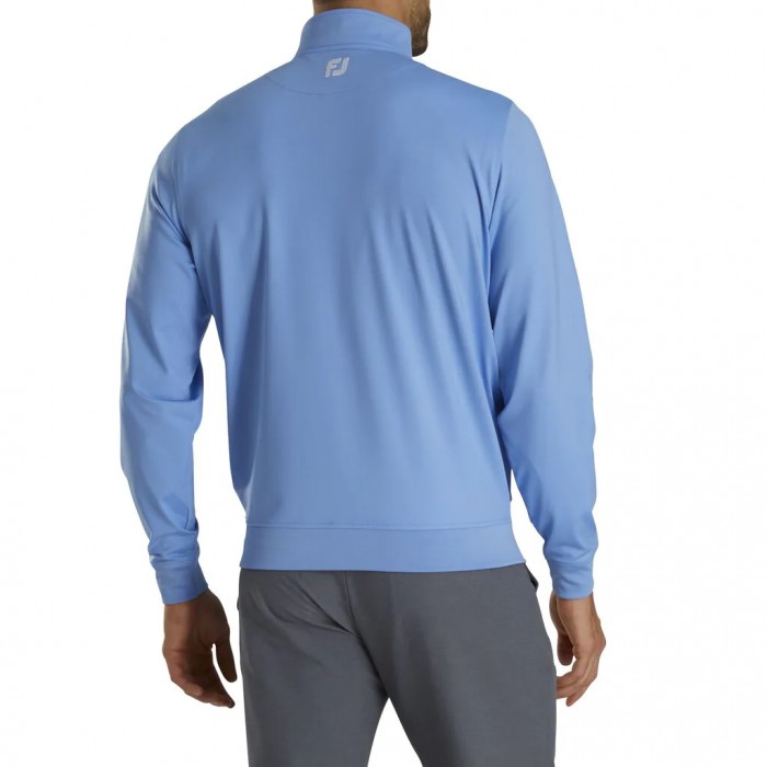 Footjoy Half-Zip Sweatshirt Herre Lagoon | NO-96MVTJ