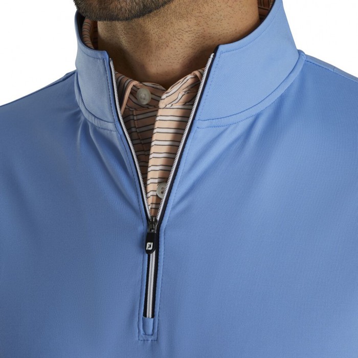 Footjoy Half-Zip Sweatshirt Herre Lagoon | NO-96MVTJ