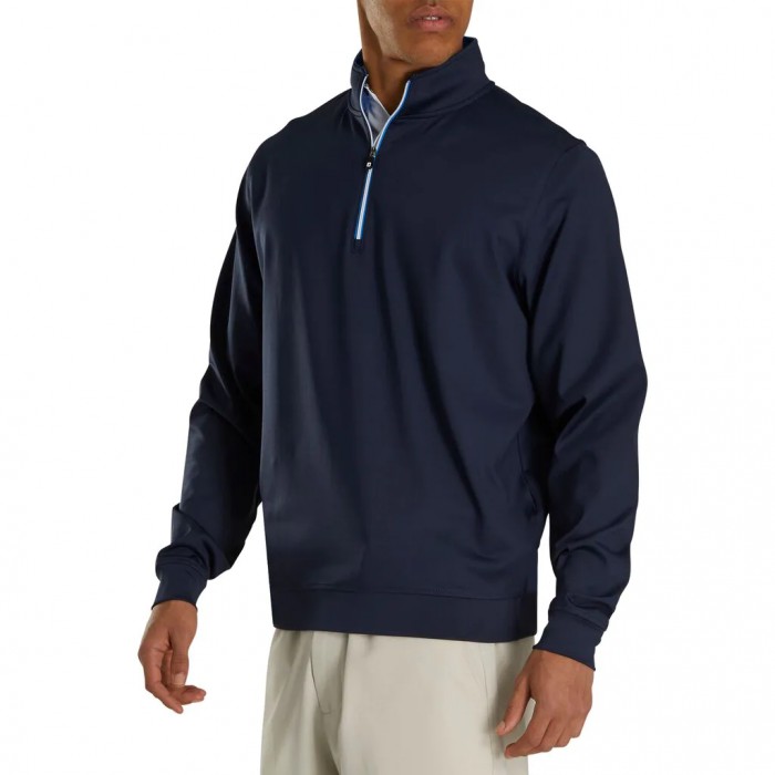 Footjoy Half-Zip Sweatshirt Herre Marineblå | NO-62VJNL