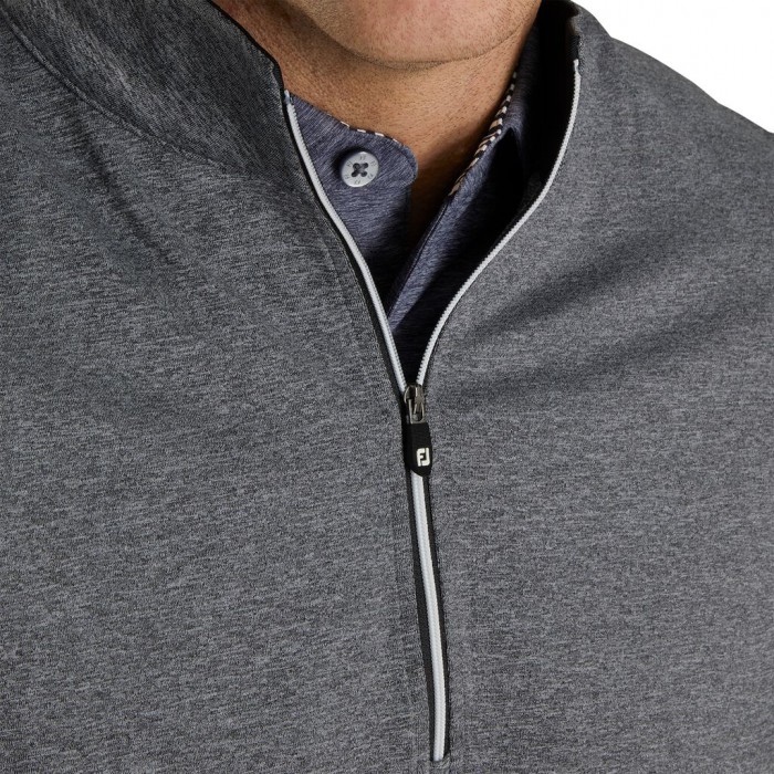 Footjoy Half-Zip Vest Herre Charcoal Heather | NO-86AISQ