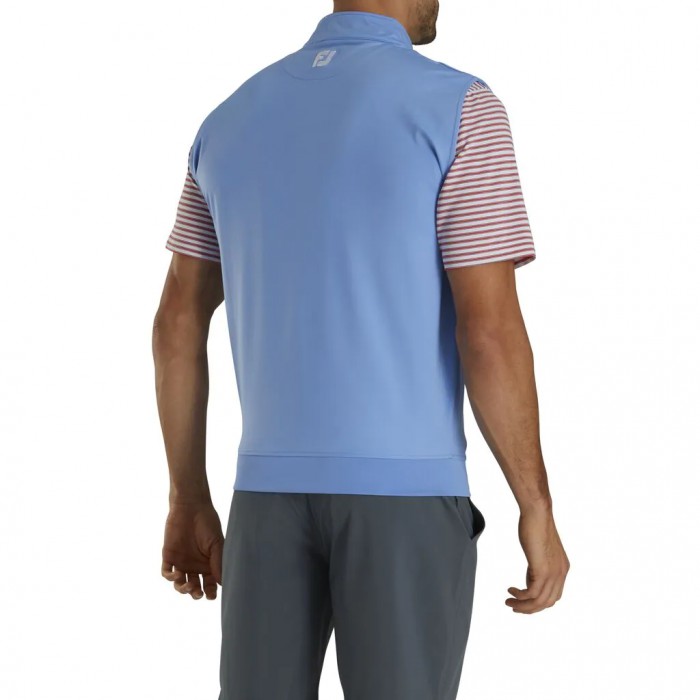 Footjoy Half-Zip Vest Herre Lagoon | NO-81QXTM