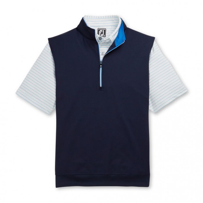 Footjoy Half-Zip Vest Herre Marineblå | NO-18LYGO