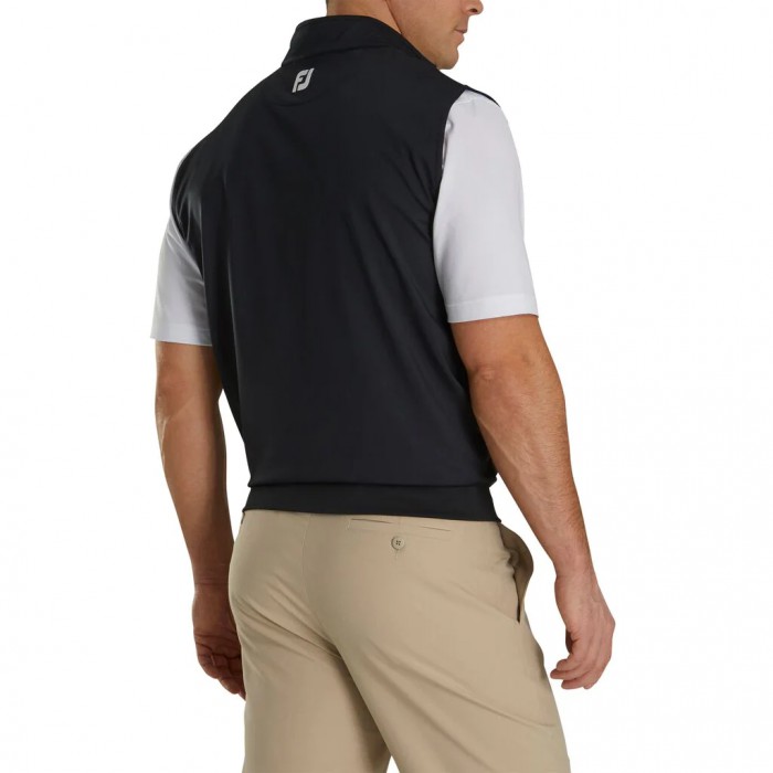 Footjoy Half-Zip Vest Herre Svarte | NO-97OSRK