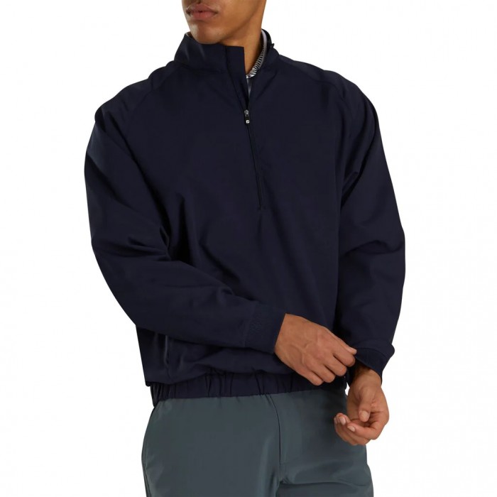 Footjoy Half-Zip Vindskjorte Herre Marineblå | NO-15LEQR