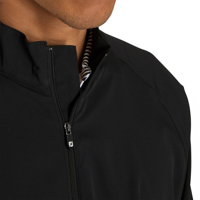 Footjoy Half-Zip Vindskjorte Herre Svarte | NO-08LUSM