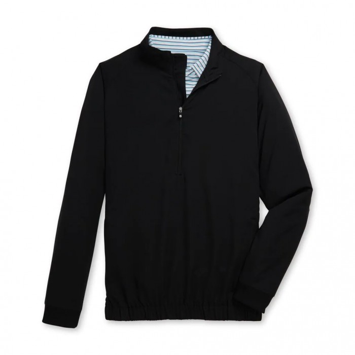 Footjoy Half-Zip Vindskjorte Herre Svarte | NO-08LUSM