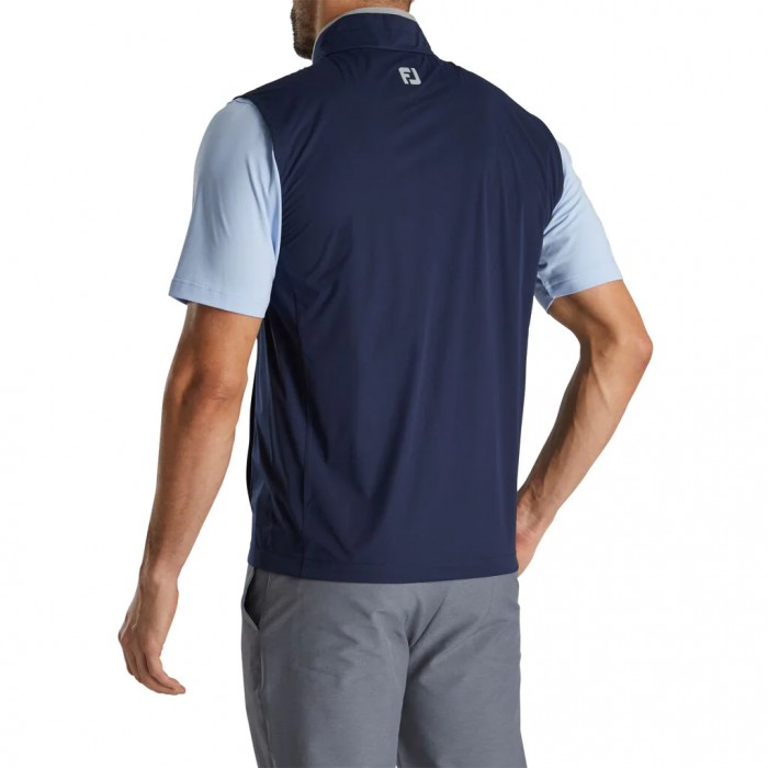 Footjoy HydroKnit Vest Herre Marineblå Grå | NO-17KPYN