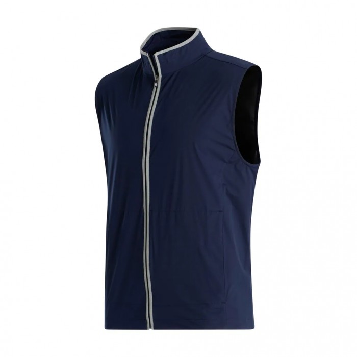 Footjoy HydroKnit Vest Herre Marineblå Grå | NO-17KPYN