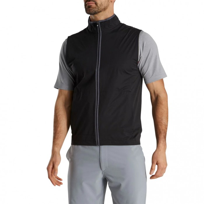 Footjoy HydroKnit Vest Herre Svarte | NO-27KADF