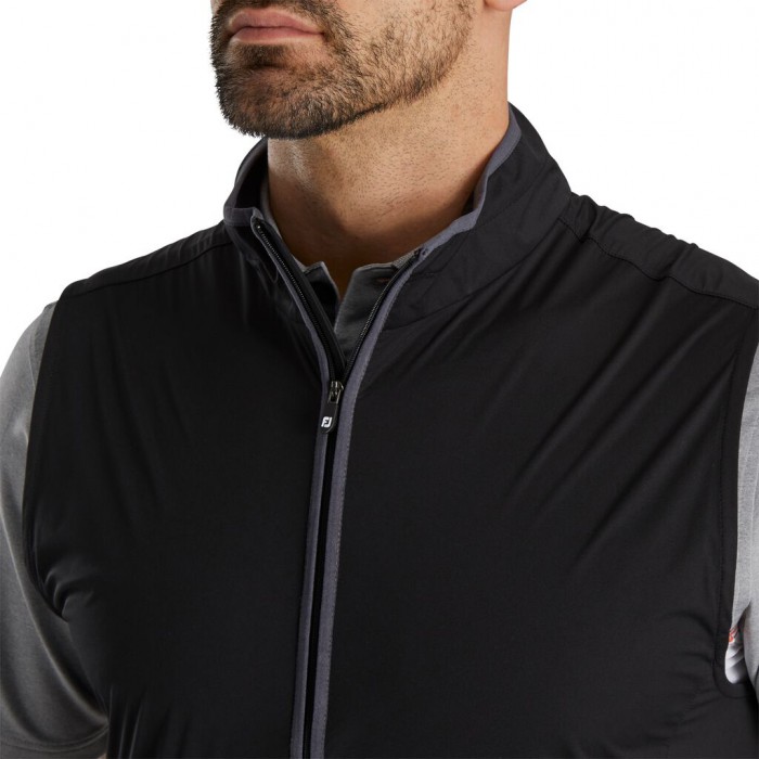 Footjoy HydroKnit Vest Herre Svarte | NO-27KADF