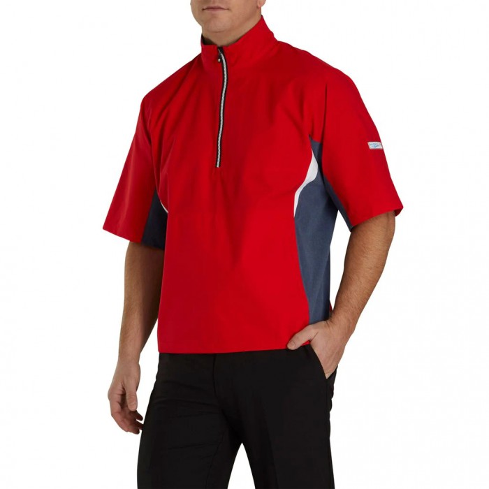 Footjoy HydroLite Kort Sleeve Skjorte Herre Rød | NO-59UATR