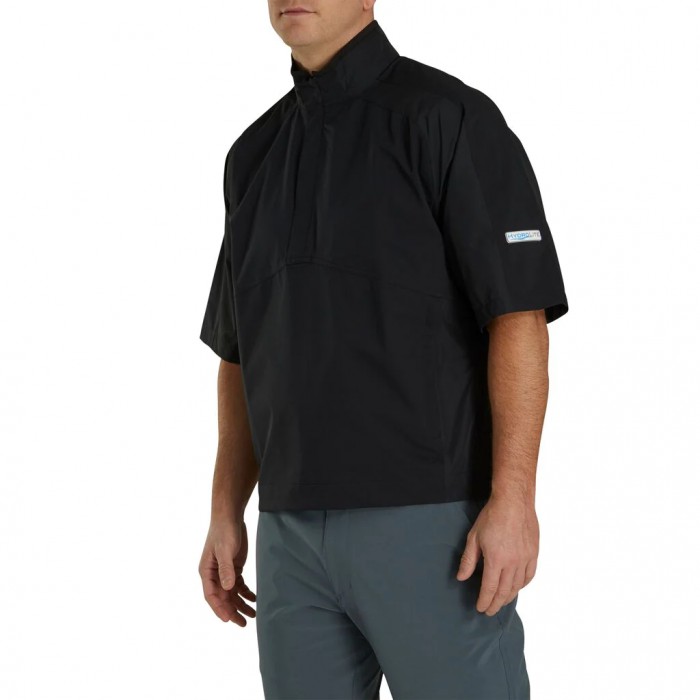 Footjoy HydroLite Kort Sleeve Skjorte Herre Svarte | NO-82WIDO