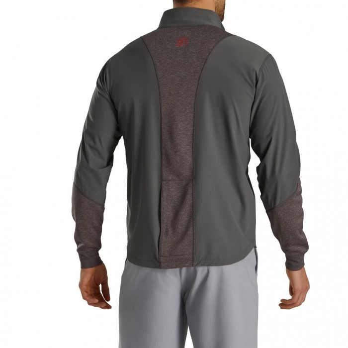 Footjoy HyperFlex Sweatshirt Herre Charcoal / Heather Charcoal | NO-51IVBH