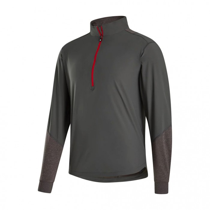 Footjoy HyperFlex Sweatshirt Herre Charcoal / Heather Charcoal | NO-51IVBH